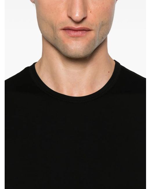 Sunspel Klassisches T-Shirt in Black für Herren