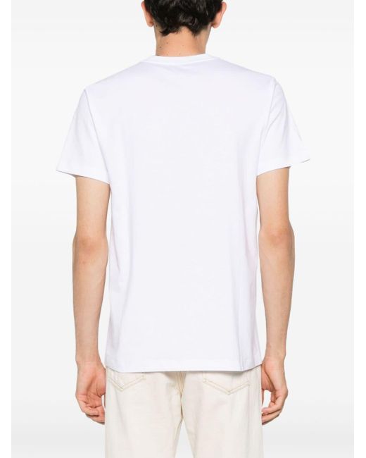 Peserico White Text-print Cotton T-shirt for men
