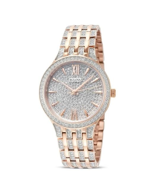 Bulova Metallic Phantom Crystal-Embelished 32Mm Watch