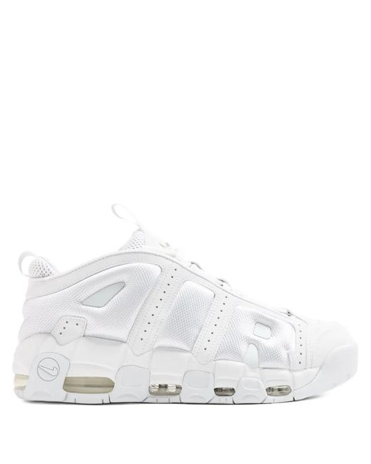 Nike White Uptempo Low Sneakers for men