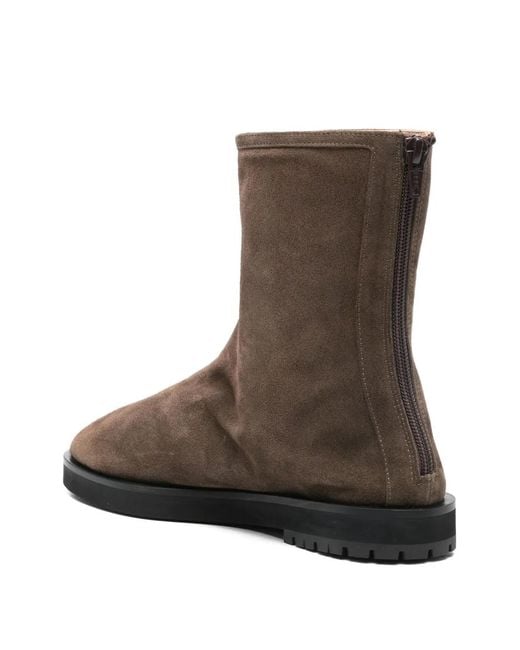 Dear Frances Brown Joss Suede Zip Boots