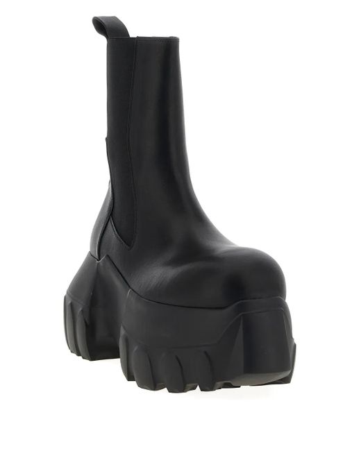 Rick Owens Black Mega Tractor Ankle Boots for men
