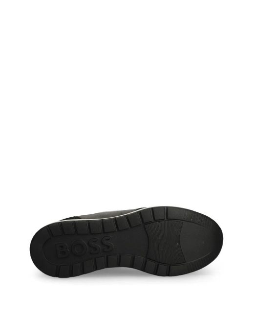 Sneakers Con Design A Inserti di Boss in Black da Uomo