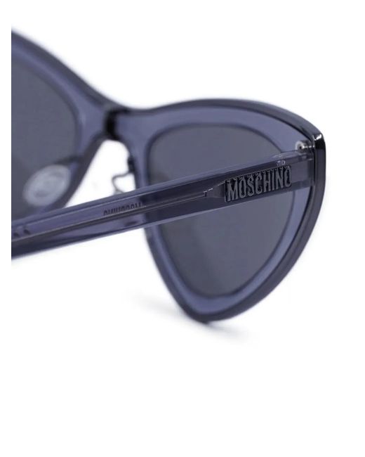 Moschino Blue Lunettes De Soleil À Monture Papillon