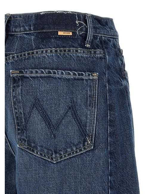 Mother Blue Half-Pipe Bermuda Shorts