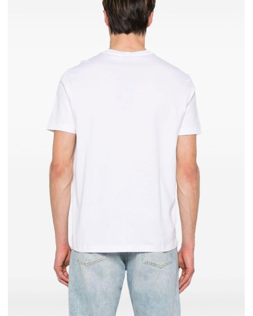 T-shirt con stampa di Paul & Shark in White da Uomo