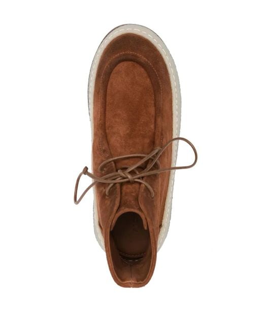 Marsèll Brown 85Mm Parapana Lace-Up Suede Boots