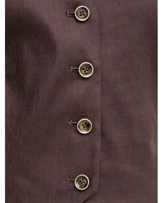 Chaleco Con Botones Guess de color Brown