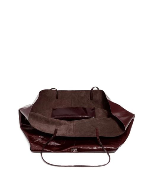Bimba Y Lola Purple Shopper Tote Bag Aus Leder