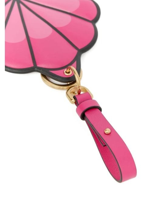 Llavero Con Logo En Relieve Moncler de color Pink