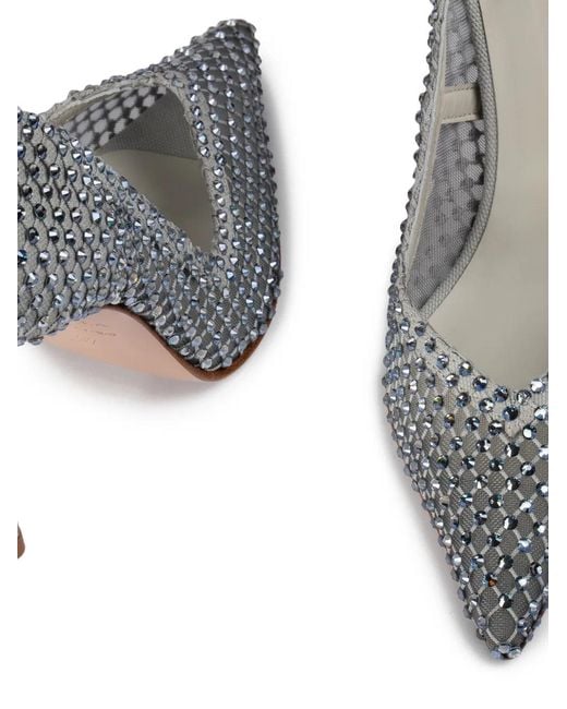 Le Silla White Gilda Heeled Pumps