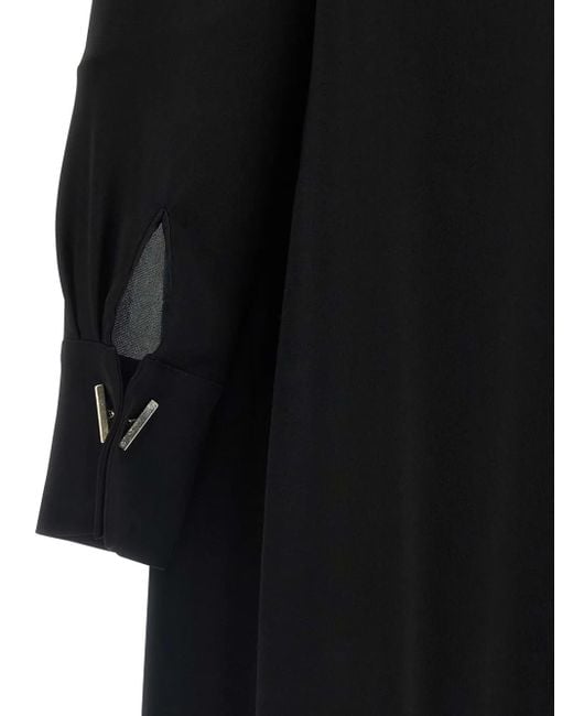 Vestido camisero midi con botones Max Mara de color Black