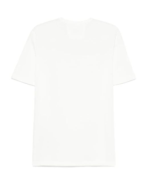 C P Company White Crew-Neck Cotton T-Shirt for men