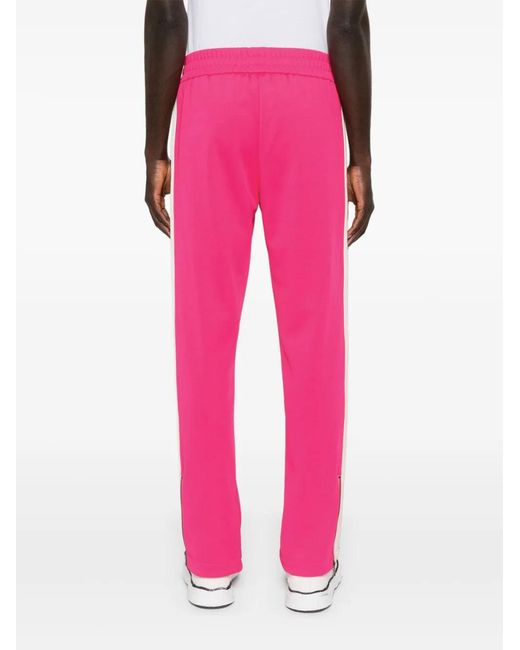 Palm Angels Pink Classic Logo Track Pants for men