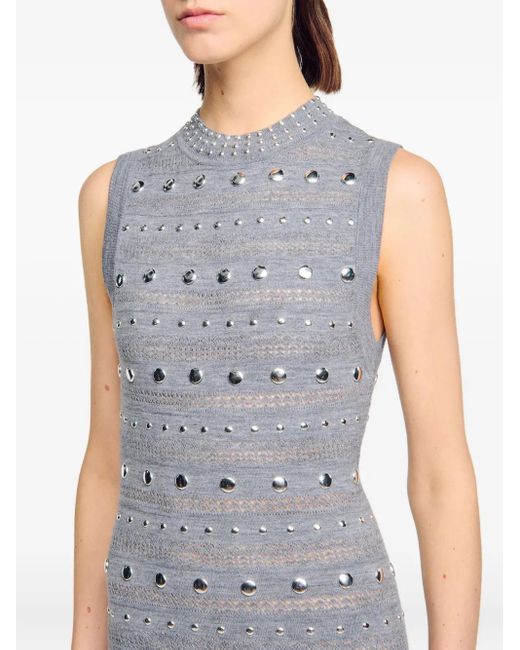 Abito Con Ruches di Sandro in Gray