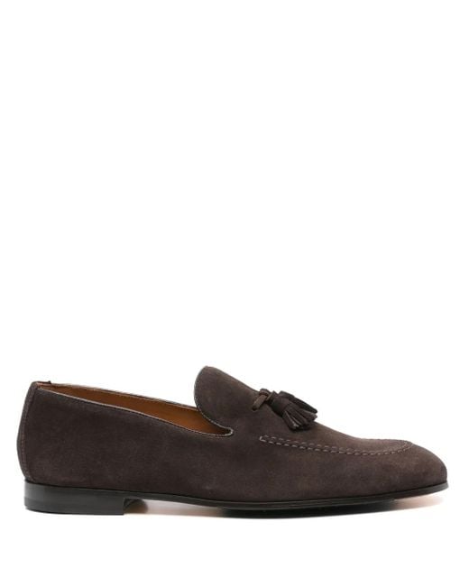 メンズ Doucal's タッセル ローファー Brown
