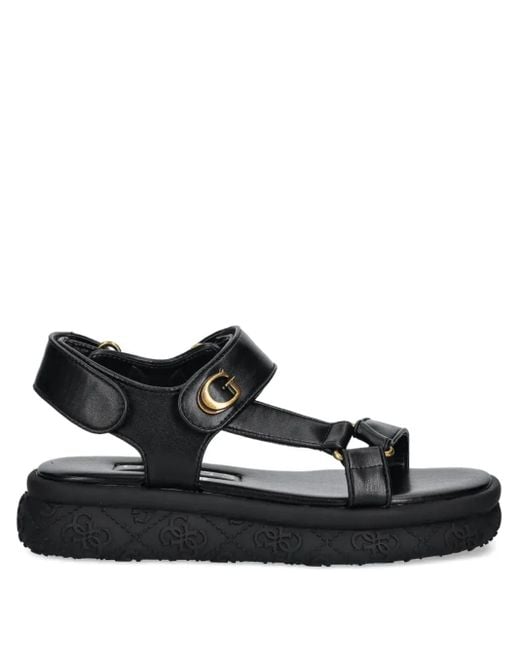 Guess Black 39Mm Lanara Platform Sandals