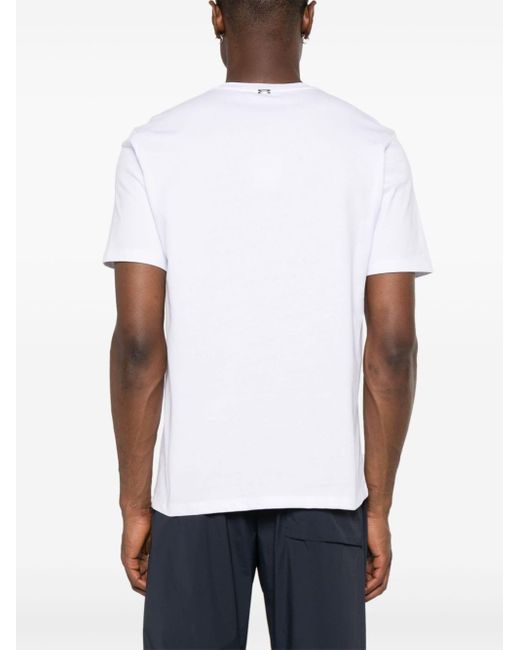 Camiseta con logo bordado Herno de hombre de color White