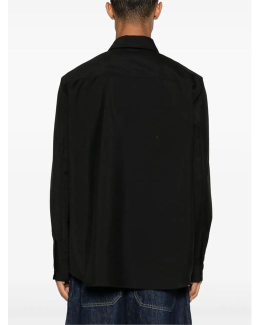 Rohe Black Long-Sleeve Shirt for men