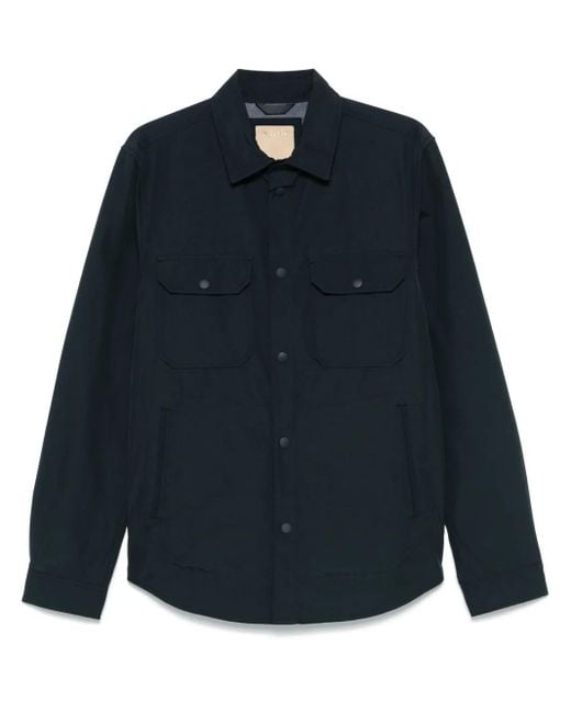 Woolrich Blue Cotton Shirt for men