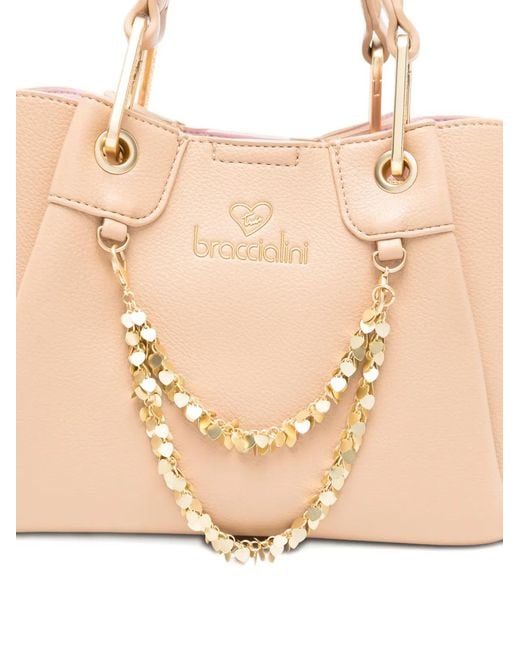 Braccialini Natural Amy Chain-Strap Tote Bag