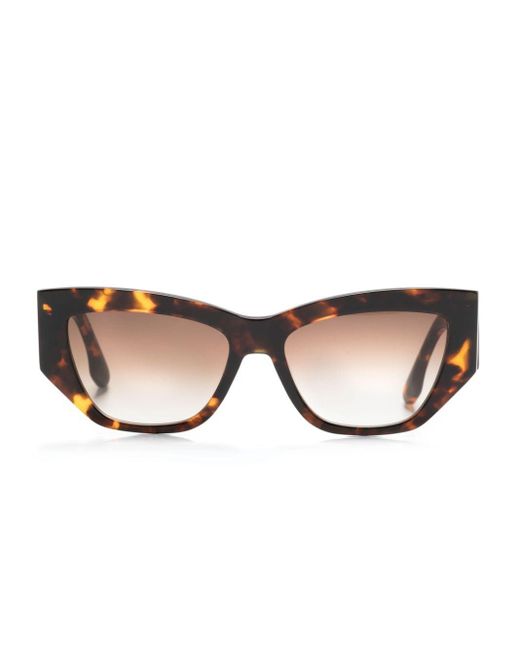 Victoria Beckham Natural Geometric-frame Sunglasses