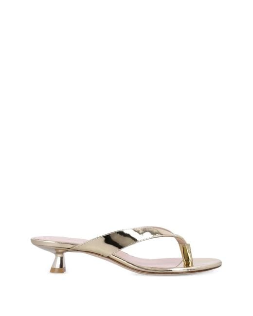 Stuart Weitzman Metallic Rio Sleek Sandals