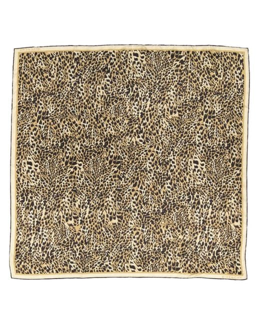 Givenchy Metallic Leopard-Print Scarf