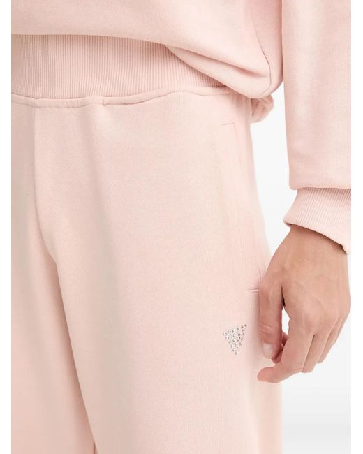 Guess Pink Primula Elasticated-Waistband Track Pants