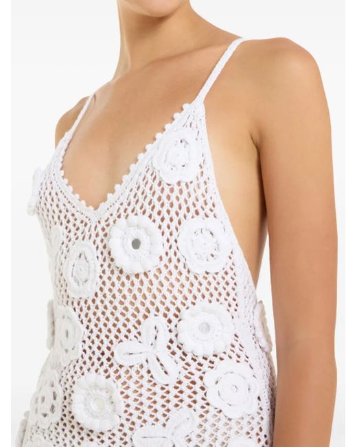 LoveShackFancy White Ferline Minidress