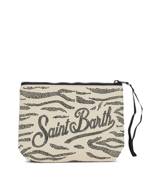 Mc2 Saint Barth Aline Clutch Met Dierenprint in het White