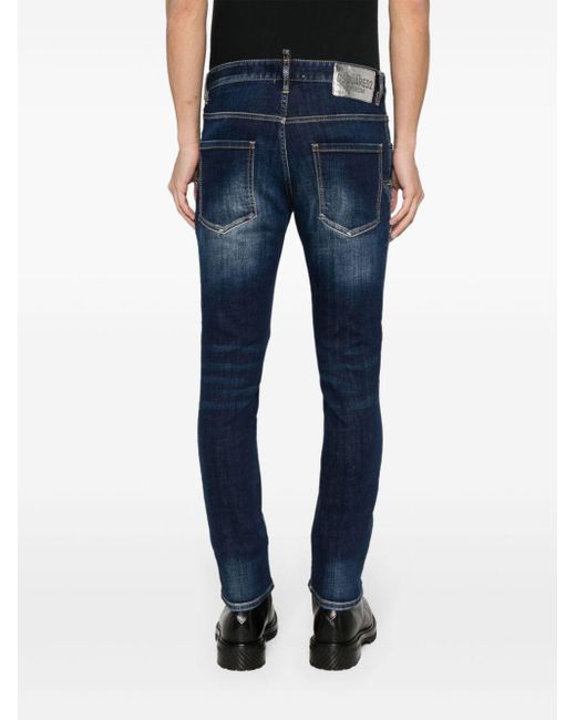 DSquared² Super Star Slim-Fit-Jeans in Blue für Herren