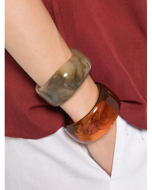 MOUTAKI Red Scoop-Neck Sleeveless Blouse