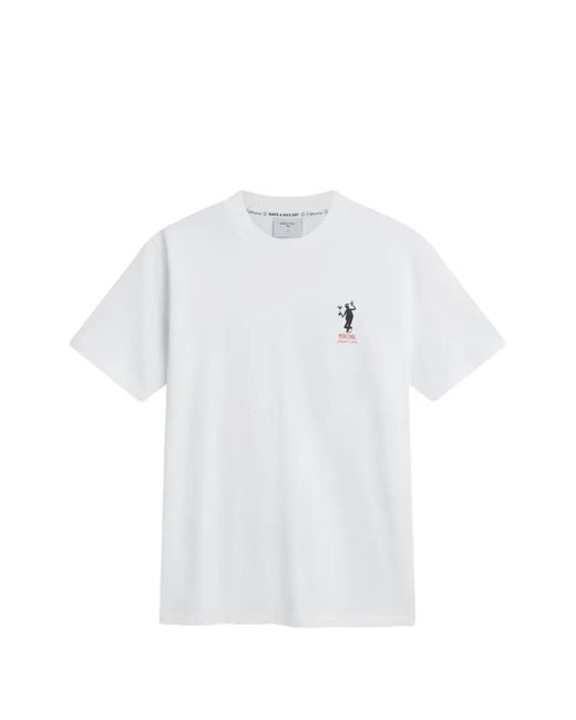 Percival White Printed Mixologist T-Shirt for men