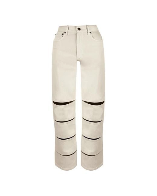 Contessa Mills White Arcana Cut-Out Jeans