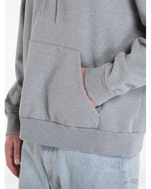 MM6 by Maison Margiela Gray Logo-Print Hoodie for men