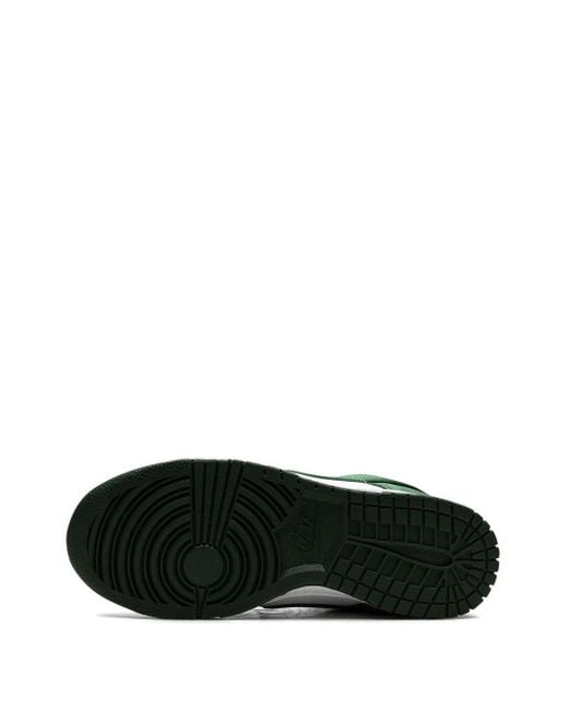 Nike Dunk Low "green Satin" Sneakers