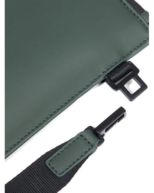 Piquadro Green Water-Resistant Clutch Bag for men