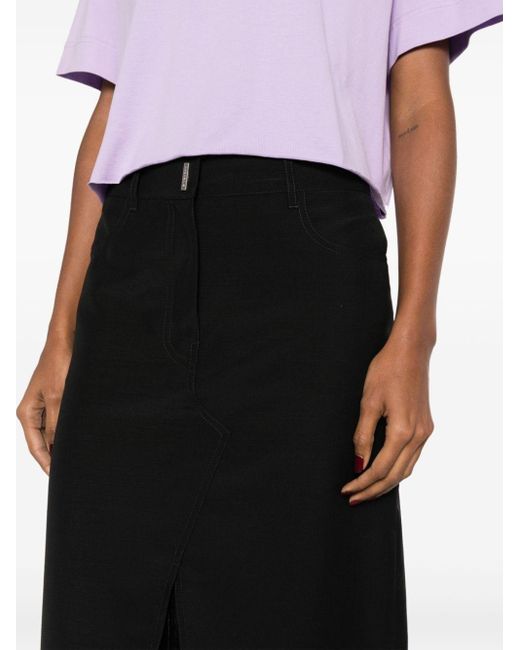Givenchy Black High-waisted Maxi Skirt