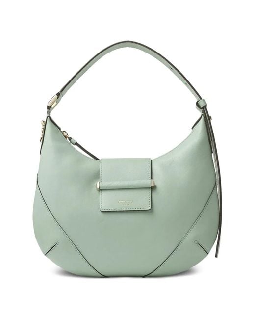 Jimmy Choo レディース グリーン Bar レザーショルダーバッグ S 【公式