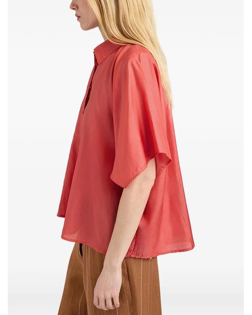 Momoní Red Chemise Brooklyn À Manches Kimono