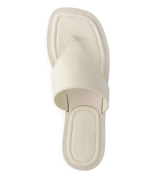 Bernardo White 1946 Thong Slide Sandals