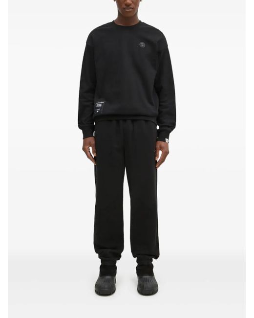 Thisisneverthat Black Elasticated-Ankle Track Pants for men
