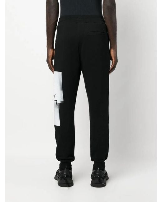 A_COLD_WALL* Black Brutalist Logo-Print Track Pants for men