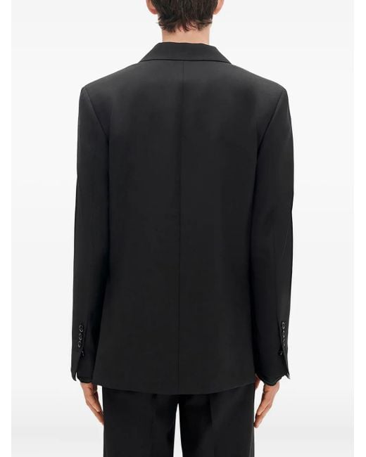 Ann Demeulemeester Wollen Blazer Met Bandje in het Black voor heren
