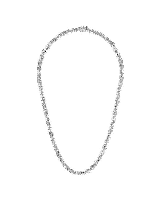 Yoj Metallic Oto Rolo-Chain Necklace for men
