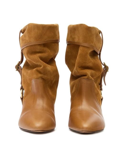 Isabel Marant Brown 55Mm Darner Buckled Boots