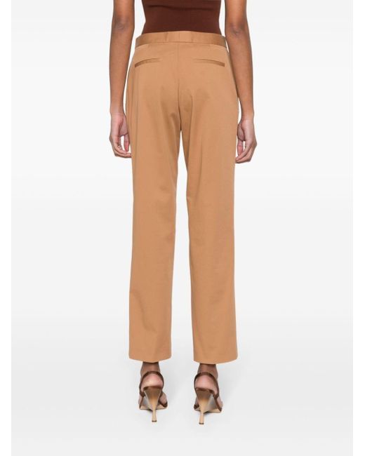 Fabiana Filippi Natural Monili-chain Slim-fit Trousers