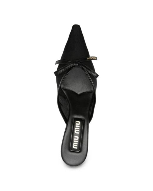 Miu Miu Black Logo-Tag Sneakers