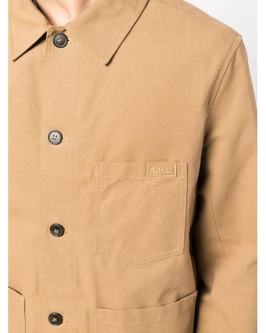 A.P.C. Natural Cotton Shirt Jacket for men